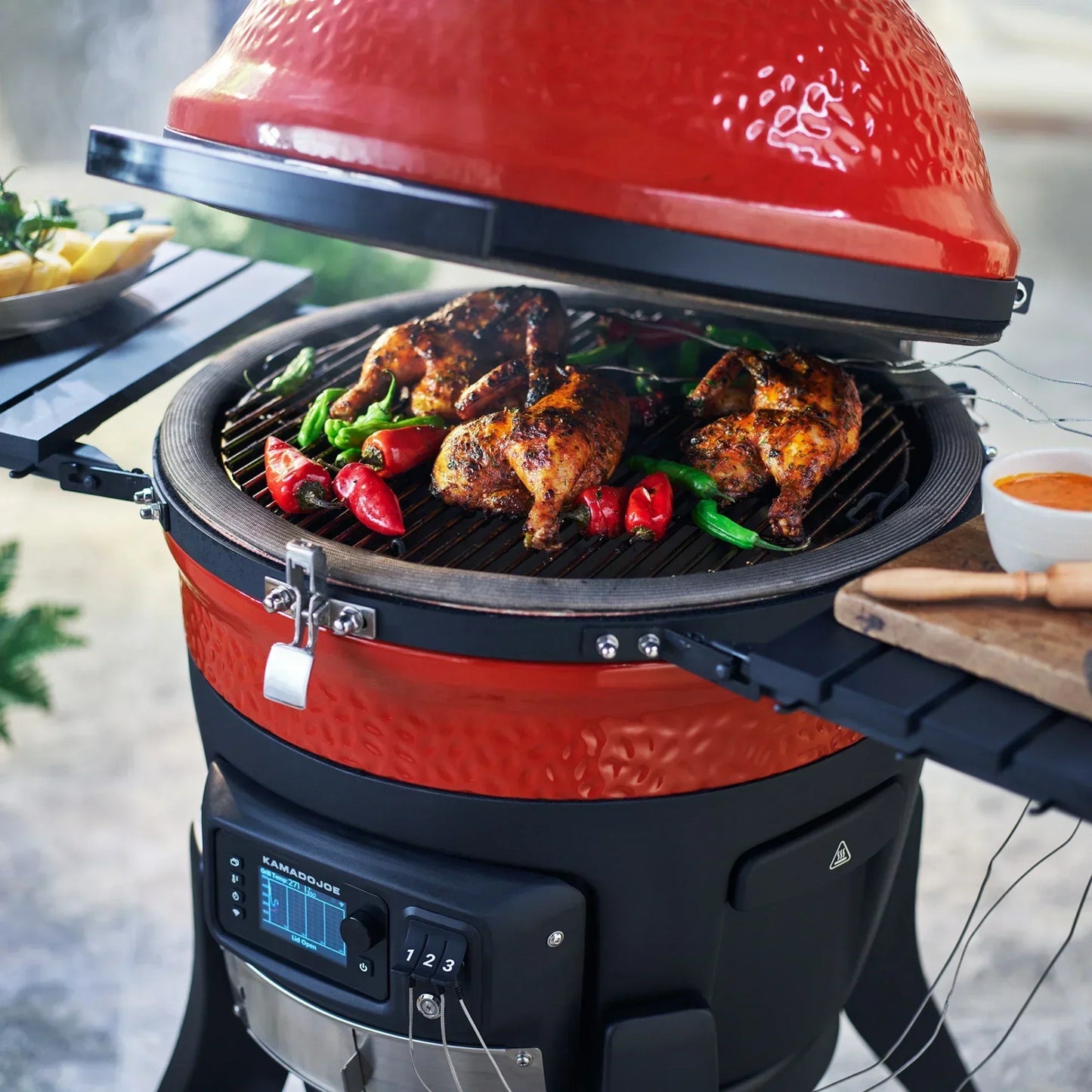 Konnected Joe™ Digital Charcoal Grill and Smoker