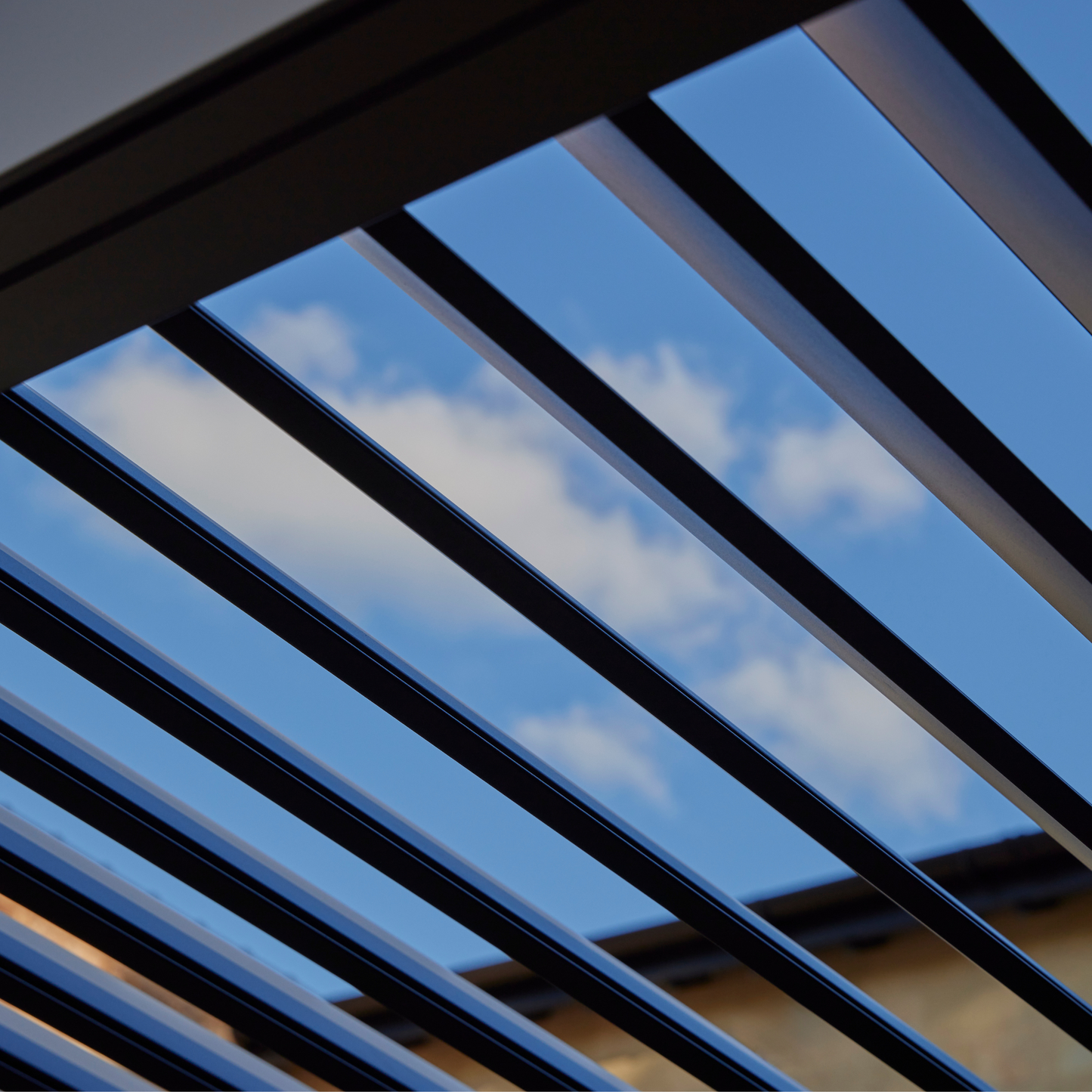 Royce Cube Aluminium 4 x 4M Luxury Pergola with Solar LED Light Pack | Anthracite