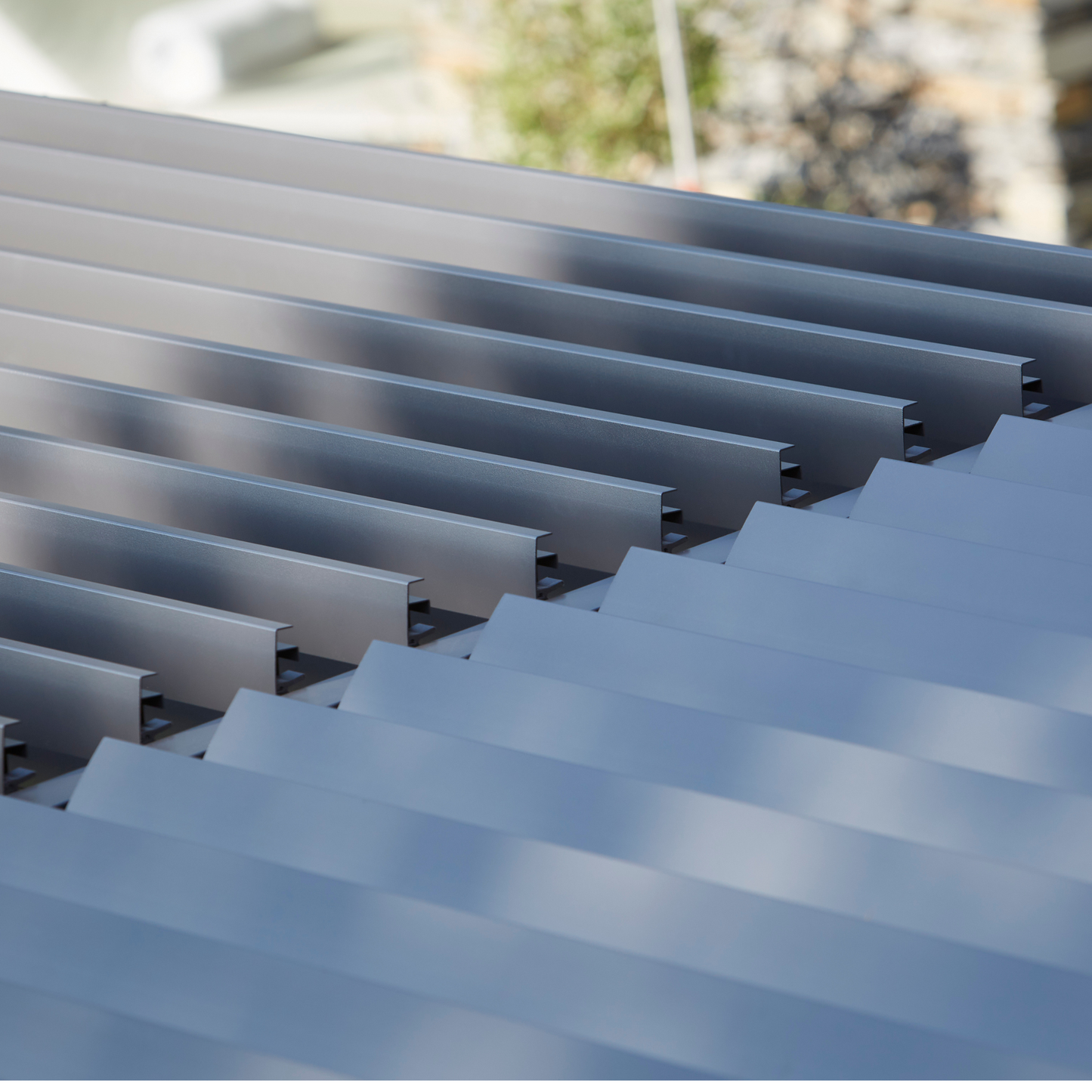 Royce Cube Aluminium 4 x 4M  Luxury Pergola with Solar LED Light Pack | Anthracite